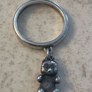 James Avery teddy bear charm ring